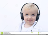 Person Wearing Headphones Clipart Image