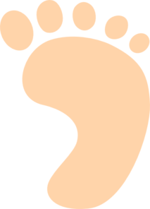Left Baby Foot Clip Art