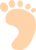 Left Baby Foot Clip Art