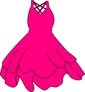 Pink Prom Dress on Pink Dress Clip Art   Vector Clip Art Online  Royalty Free   Public