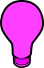 Pink Lightbulb Clip Art