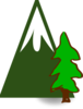 Evergeen Mountain Clip Art