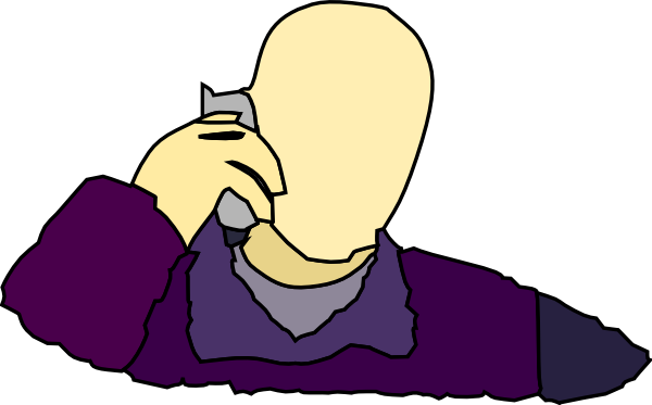 clipart person on phone - photo #25