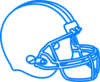 Blue Football Helmet Clip Art