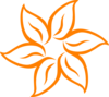 Orange Flower Clip Art