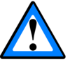 Black Blue Warning 1 Clip Art