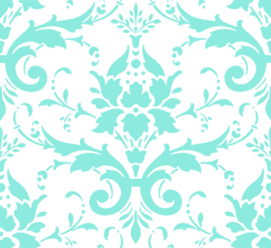 Aqua Damask Pattern 8ceadeff Clip Art