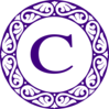 Letter C Monogram Clip Art