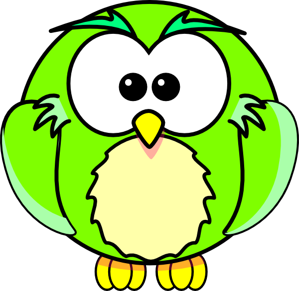 green owl clip art - photo #8
