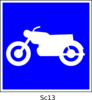 Motorcycle Sign Clip Art