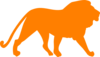 Orange Lion Clip Art