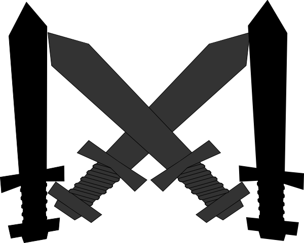 Black Swords Clip Art at Clker.com - vector clip art online, royalty