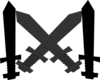 Black Swords Clip Art