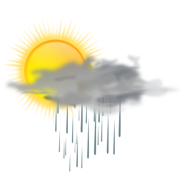 sun and clouds clip art