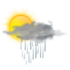 Sun And Rain Cloud Clip Art