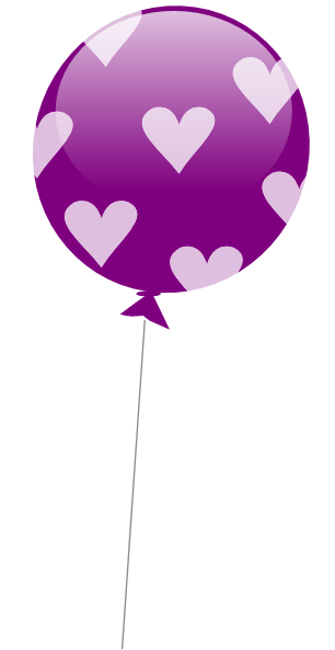 clipart purple balloons - photo #14