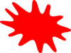 Red Splat Clip Art