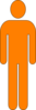 Man Orange Icon Clip Art