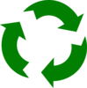 Green Arrows Recycle  Clip Art