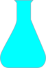Aqua Chemistry Flask Clip Art