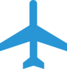 Plane Blue Clip Art