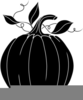 Pumpkin Patch Clipart Black And White Image