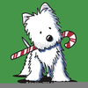 Free Dog Christmas Clipart Image