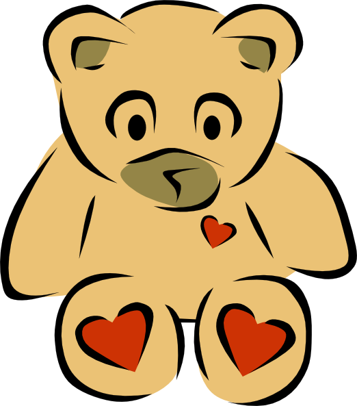 clipart teddy bear with heart - photo #7