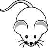 Simple Cartoon Mouse Clip Art