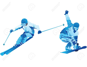 Animated Ski Clipart Image