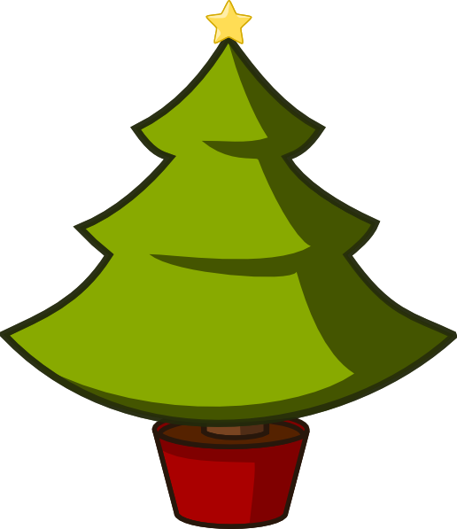 free clipart christmas tree outline - photo #14