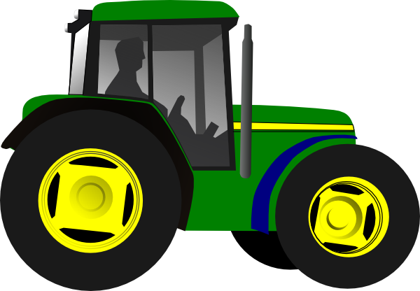 free clip art john deere tractor - photo #12