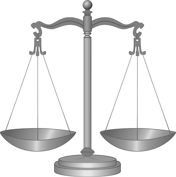 Scales Of Justice. Settlement Law Justice clip