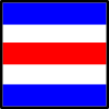 International Maritime Signal Flag Charlie Clip Art