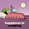 Snoopy Camping Clipart Image