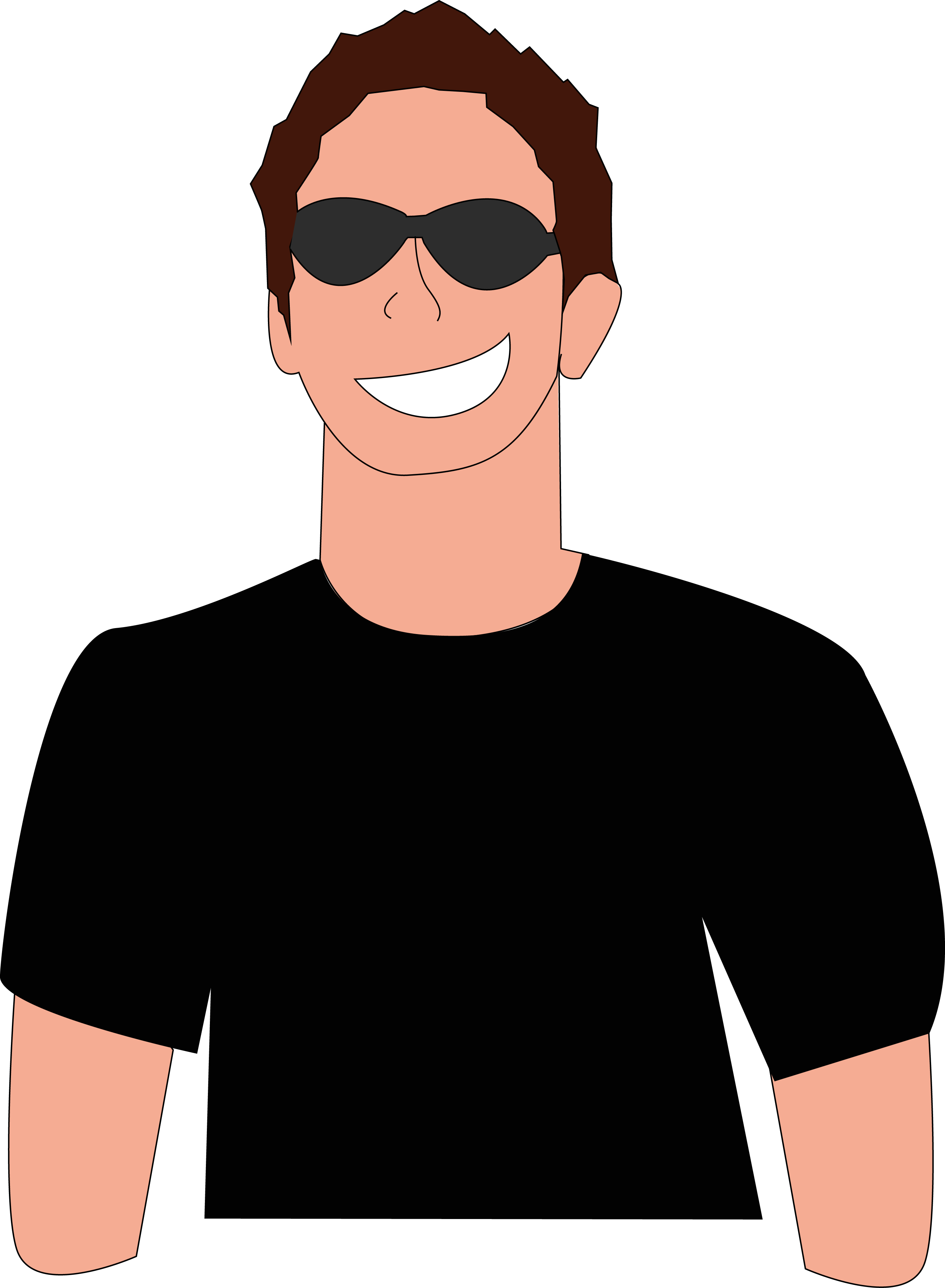 clipart man with glasses - photo #4