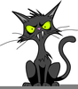 Clipart Cat Hissing Image