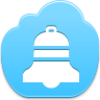 Free Blue Cloud Christmas Bell Image