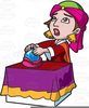 Fortune Teller With Crystal Ball Clipart Image