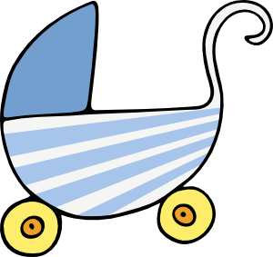 Baby Stroller 2 Clip Art