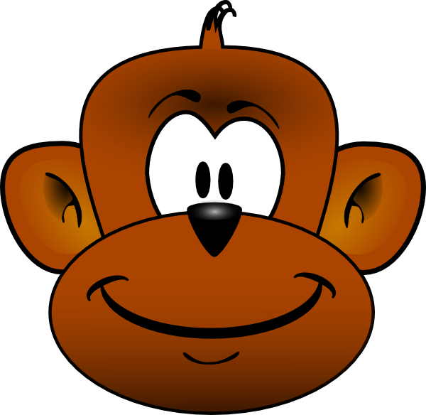 monkey head clip art - photo #2