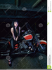 Free Woman On Motorcycle Clipart Image