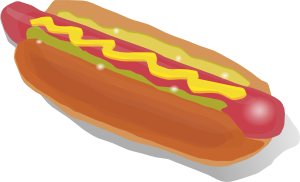 Hot Dog Sandwich  Clip Art