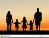 Family Holding Hands Clipart Image