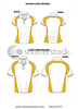 Stock Vector Woman And Man Sport Polo Shirt Vector Design Image