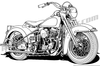 Motorcycle Chopper Photo Clipart Image