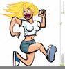 Woman Scared Clipart Image