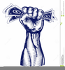 Black Power Fist Clipart Image