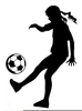 Female Soccer Goalie Clipart Image