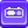 Free Violet Button Mp Player Image